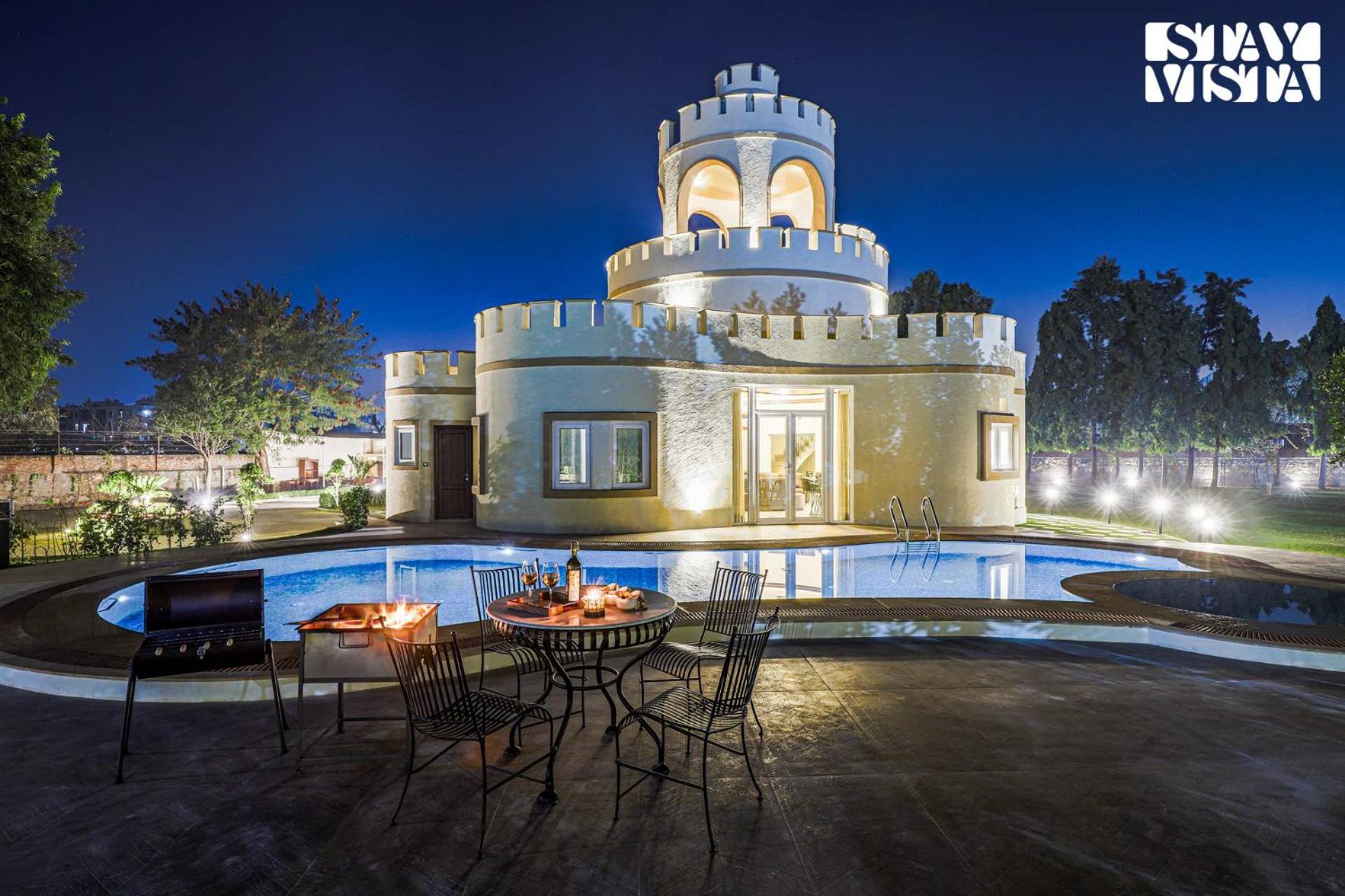 Stayvista'S Mystic Castle With Terrace, Swimming Pool, Lawn With Gazebo ชัยปุระ ภายนอก รูปภาพ